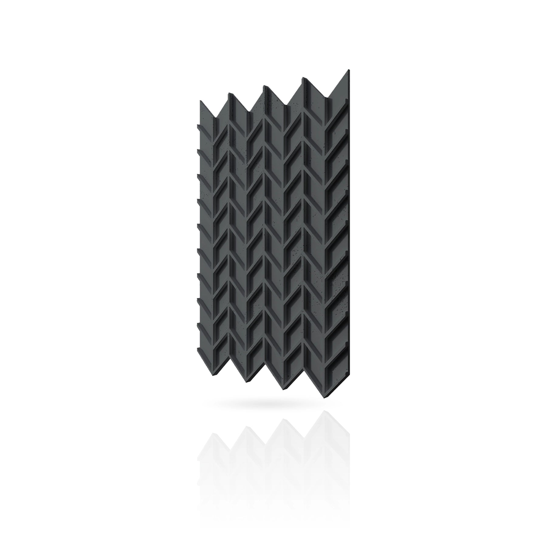 Concrete Cladding - HERRINGBONE S REVERS Wall Panels colour swatch on white background DecorMania.eu